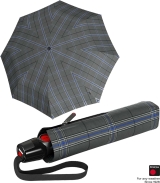 Knirps Taschenschirm T.200 Duomatic - stabil und sturmfest - Check grey