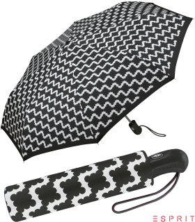 Esprit Taschenschirm Easymatic Light Auf-Zu Automatik Billow - black