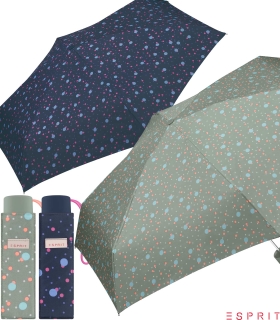 verschiedene Farben Regenschirm Taschenschirm mit Punkten ultra leich minit