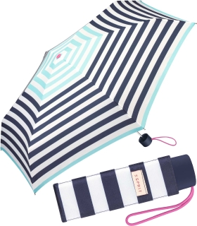Esprit Super Mini Taschenschirm Petito Nautical - sailor blue - hellblau-navy