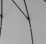 iX-brella leichter 16-teiliger Golf-Partnerschirm - XXL mit Softgriff einfarbig weiß