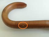 Pierre Cardin Herrenschirm Automatik mit Holzgriff natur - 2. Wahl