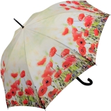 Stockschirm Automatik UV-Protection Mohnblumen