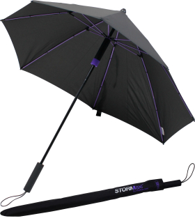 Stockschirm Sturmschirm Alex schwarz - schwarz-violett