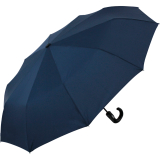 iX-brella Herren-Taschenschirm mit Auf-Zu-Automatik und Rundhakengriff mit Carbonoptik - insignia blue