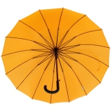 iX-brella long - hochwertiger Stockschirm 16-teilig mit Automatik sturmfest orange