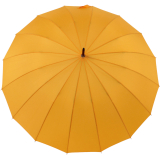 iX-brella long - hochwertiger Stockschirm 16-teilig mit Automatik sturmfest orange