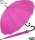 iX-brella long - hochwertiger Stockschirm 16-teilig mit Automatik sturmfest pink