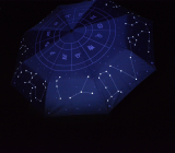 iX-brella Regenschirm Star Sign mit reflektierenden Sternbildern - Taschenschirm Auf-Zu-Automatik
