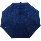 iX-brella Regenschirm Star Sign mit reflektierenden Sternbildern - Stockschirm Automatik