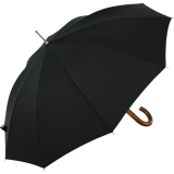 iX-brella Herren-Stockschirm High Quality mit Automatik und Echtholz-Rundhakengriff - black