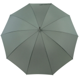 iX-brella Herren-Stockschirm High Quality mit Automatik und Echtholz-Rundhakengriff - grey