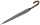 iX-brella Herren-Stockschirm High Quality mit Automatik und Echtholz-Rundhakengriff - grey