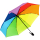 iX-brella full class 122cm XXL Damen-Herren Taschenschirm mit Auf-Zu-Automatik bunt - Regenbogen