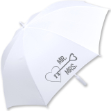 iX-brella XXL Mr.&Mrs. Hochzeitsschirm Automatik -...