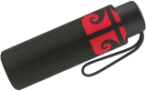 Pierre Cardin Regenschirm schwarz-rot - Taschenschirm Petito