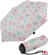 Doppler UV-Schutzschirm Carbonsteel Mini XS Damen Taschenschirm klein und stabil - Blüten bunt