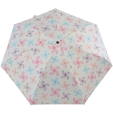 Doppler UV-Schutzschirm Carbonsteel Mini XS Damen Taschenschirm klein und stabil - Blüten bunt