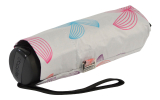 Doppler UV-Schutzschirm Carbonsteel Mini XS Damen Taschenschirm klein und stabil - Blüten bunt