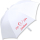 iX-brella XXL Mr.&Mrs. Hochzeitsschirm Automatik personalisiert mit Name - Brautschirm All In White - rotes Herz