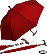 iX-brella Stützschirm mit Holzgriff -...