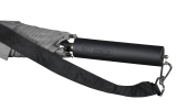 iX-brella Umhängeschirm Hands-Free - der Automatik-Regenschirm mit Gurt - grau