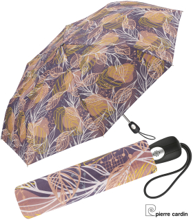 Pierre Gardin Taschenschirm Auf-Zu Automatik Leaves - grape