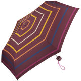 Esprit Super Mini Taschenschirm Petito Confetti Stripes - maroon banner