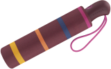 Esprit Taschenschirm Easymatic Light Auf-Zu Automatik Confetti Stripes - maroon banner