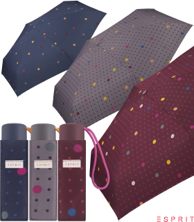 Esprit Super Mini Taschenschirm Petito Confetti Dots