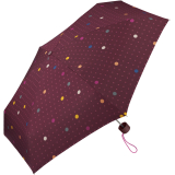 Esprit Super Mini Taschenschirm Petito Confetti Dots - maroon banner