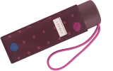 Esprit Super Mini Taschenschirm Petito Confetti Dots - maroon banner