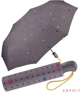 Esprit Taschenschirm Easymatic Light Auf-Zu Automatik Confetti Dots - excalibur
