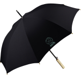 Happy Rain Earth nachhaltiger Stockschirm eco mit Automatik - black