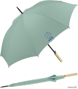 Happy Rain Earth nachhaltiger Stockschirm eco mit Automatik - wasabi green