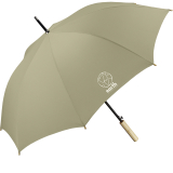 Happy Rain Earth nachhaltiger Stockschirm eco mit Automatik - olive gray