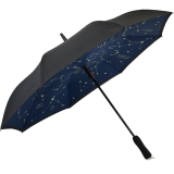 iX-brella Reverse - Automatik Regenschirm umgekehrt - umgedreht zu öffnen Astro Sternenhimmel