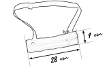 iX-brella - Trekking Hülle zum Umhängen für Taschenschirme - rot