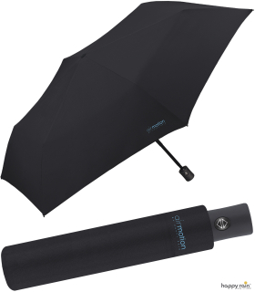Happy Rain Air Motion - 174 Gramm Taschenschirm mit Auf-Zu-Automatik superleicht - black