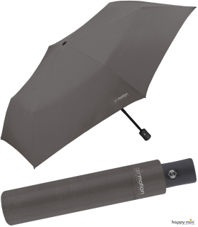 Happy Rain Air Motion - 174 Gramm Taschenschirm mit Auf-Zu-Automatik superleicht - brown granite