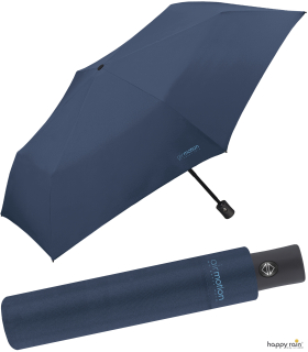 Happy Rain Air Motion - 174 Gramm Taschenschirm mit Auf-Zu-Automatik superleicht - navy blue