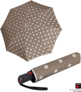 Knirps Taschenschirm C.205 medium duomatic dot art - taupe