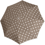 Knirps Taschenschirm C.205 medium duomatic dot art - taupe