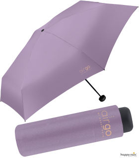 Happy Rain Air Go - 137 Gramm super mini Taschenschirm superleicht - lavender crystal