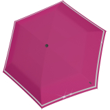 Knirps Kinder-Taschenschirm Rookie reflective mit Reflexborte - flamingo