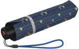Knirps Kinder-Taschenschirm Rookie reflective triple - blue