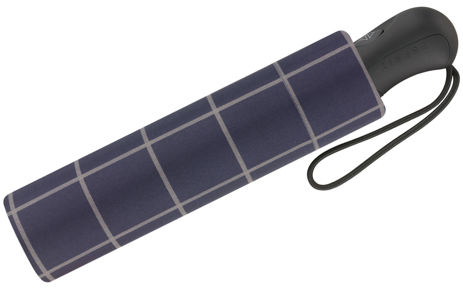 Esprit Herren Taschenschirm Easymatic Auf-Zu Automatik Gents - check blue