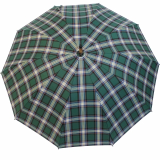 Schirm Doppler Regenschirm Manufaktur 229,00 grün-wei, Karo € Herren Kastanie -