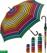 Benetton Regenschirm Multistripe Regenbogen