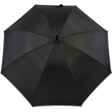 Falcone® Reflex Regenschirm Fiberglas mit reflektierendem Einfassband - schwarz